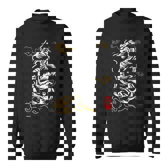 白龍、日本文化、縁起の良い スウェットシャツ - Kawaiitshirt