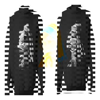 真珠の耳飾りのウサギ スウェットシャツ - Kawaiitshirt