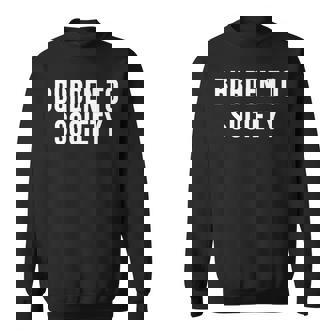 社会への負担 長袖tシャツ スウェットシャツ - Kawaiitshirt