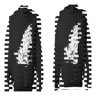 祈るイエスの手 スウェットシャツ - Kawaiitshirt