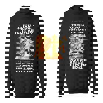 私がここまでたどり着いた唯一の理由はイエス様です スウェットシャツ - Kawaiitshirt