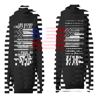 私が脅威だと判断した私の代名詞を試してみる私 スウェットシャツ - Kawaiitshirt