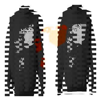 私のポケットファニーで家族のレッドパンダ スウェットシャツ - Kawaiitshirt