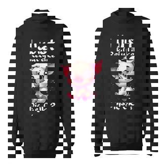 私は本当に豚が好きなだけですok スウェットシャツ - Kawaiitshirt