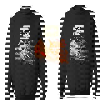 競馬 猫 ネコ 面白いtシャツ 馬tシャツ ウマ レース 馬 乗馬 メンズ おもしろグッズ ネタ 大人 男性 スウェットシャツ - Kawaiitshirt