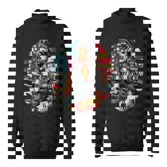 第二次世界大戦 爆撃機 葉巻 喫煙 ピンナップガール スウェットシャツ - Kawaiitshirt