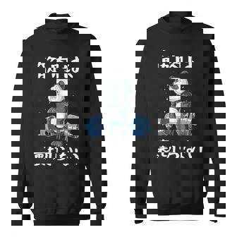 筋肉痛は裏切らない 面白 筋トレ 文字入り メンズ おもしろ 面白い 服 おもしろグッズ 文字 ネタ 筋トレパンダ スウェットシャツ - Kawaiitshirt