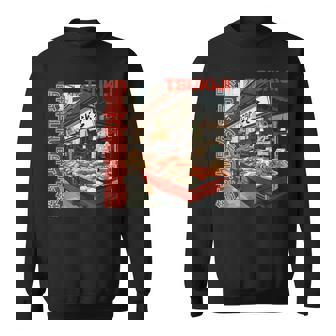 築地魚市場 日本 東京撮影 海鮮屋台 スウェットシャツ - Kawaiitshirt