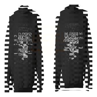 米国 アメリカン イーグル アメリカ国旗 パトリオット Usa メンズ ホワイト スウェットシャツ - Kawaiitshirt