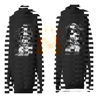 素敵で面白い覗き見犬 バーニーズマウンテンドッグ スウェットシャツ - Kawaiitshirt