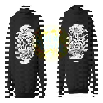 素敵な黄色い花と春の植物のための新しい成長スピーチ スウェットシャツ - Kawaiitshirt