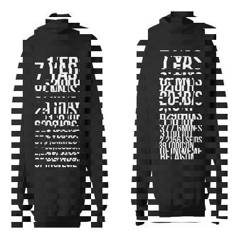 素晴らしい71歳の誕生日ギフト 面白い71歳の誕生日 スウェットシャツ - Kawaiitshirt