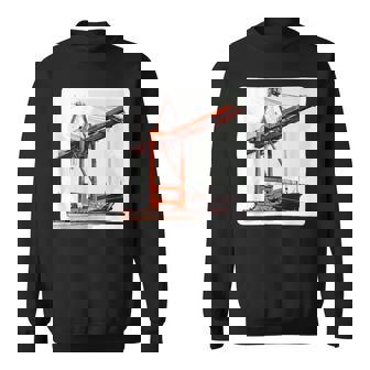 素晴らしいポートクレーン コンテナ船コスチューム スウェットシャツ - Kawaiitshirt