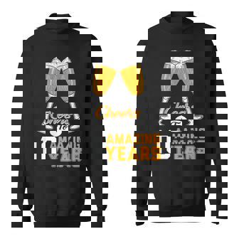 結婚10周年記念ギフト Cheers Amazing Years Married スウェットシャツ - Kawaiitshirt