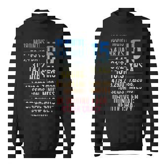 結婚15年 おもしろい 結婚15周年 スウェットシャツ - Kawaiitshirt