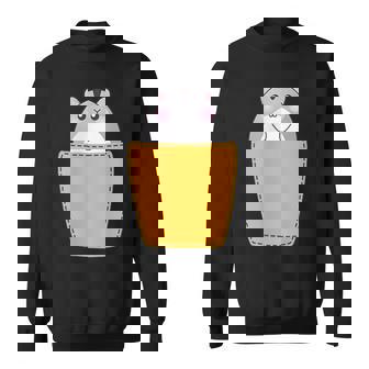 胸ポケットにハムスター スウェットシャツ - Kawaiitshirt