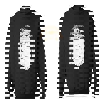 胸ポケットに入ったハリネズミ 衣類 ハリネズミ ギフト スウェットシャツ - Kawaiitshirt