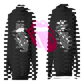 舌を広げた唇 スウェットシャツ - Kawaiitshirt