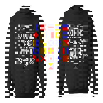 航海旗 アルファベット 国際海上信号旗 スウェットシャツ - Kawaiitshirt