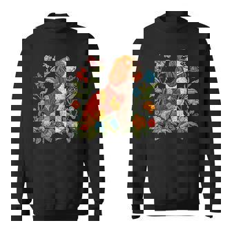 花柄 キャバリア王 チャールズ スパニエル キュート ママ 母の日 スウェットシャツ - Kawaiitshirt