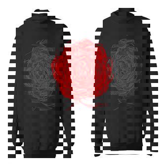 薔薇 花 メンズ レディース 半袖 ロック おしゃれ かっこいい ワイルド 大きいサイズ プリント 黒 ローザス スウェットシャツ - Kawaiitshirt