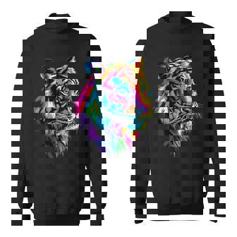 虎 大型猫 野生動物 虎 猫好き かわいい虎 スウェットシャツ - Kawaiitshirt