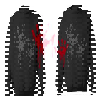 血のスプラッターハロウィーンのゾンビの犠牲者 スウェットシャツ - Kawaiitshirt