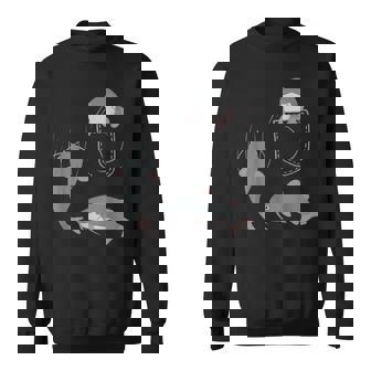 袋に入った魚 ナマズ スウェットシャツ - Kawaiitshirt