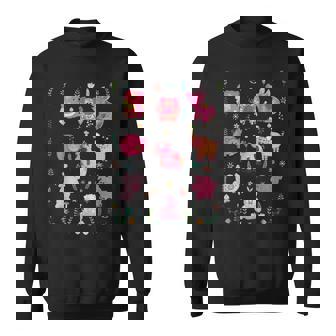 豚のかわいい刺しゅう 豚の恋人 スウェットシャツ - Kawaiitshirt