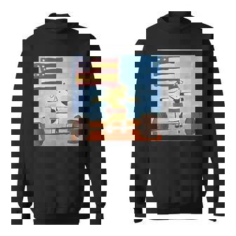 赤身ビーフ パティ赤身ビーフティー デッドリフティングビーフ スウェットシャツ - Kawaiitshirt