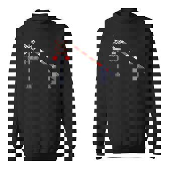 踏切バリアサイン ハロウィン コスチューム Diy スウェットシャツ - Kawaiitshirt