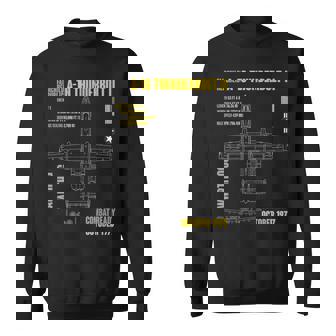 軍用機 A-10 Thunderbolt Ii Warthog Usaf スウェットシャツ - Kawaiitshirt