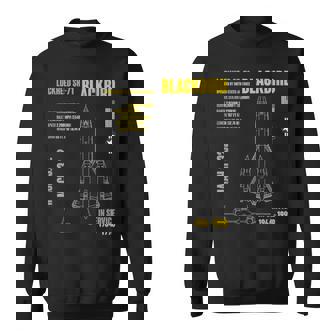 軍用航空機 ロッキードr-71 ブラックバード Usaf スウェットシャツ - Kawaiitshirt