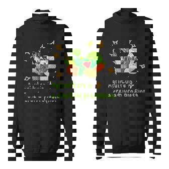 農業はクリエイティブ 野菜 生産 畑 家庭菜園 農家 アグリカルチャー 食育 芸術作品 メンズ レディース キッズ スウェットシャツ - Kawaiitshirt