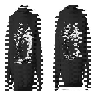 道化師のココと幽霊の踊り スウェットシャツ - Kawaiitshirt