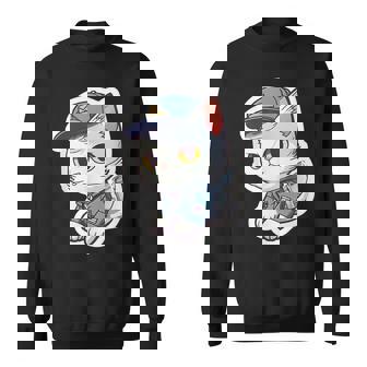 郵便配達員、Dps 配達員の猫を削除 スウェットシャツ - Kawaiitshirt