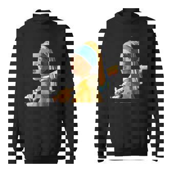 野球 面白いtシャツ フェルメール ベースボール おもしろ 服 ネタ メンズ 野球部 おもしろグッズ 子供 スウェットシャツ - Kawaiitshirt