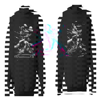 野球選手 野球好き ファン スポーツ アイスクリーム ドリップボーイ スウェットシャツ - Kawaiitshirt