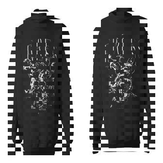 野生の犬ドーベルマンの肖像画 犬の飼い主ドーベルマン スウェットシャツ - Kawaiitshirt