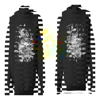 野生の花 ボタニカル 花 自然 ヴィンテージ フローラル グラフィック スウェットシャツ - Kawaiitshirt