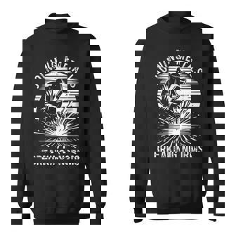 金属の接合 常識を打ち破る 溶接工 仕事 溶接 スウェットシャツ - Kawaiitshirt