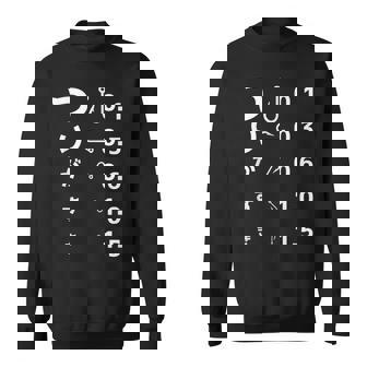 釣りバカ 面白いtシャツ 釣り人 視力検査 メンズ おもしろ 面白い 服 オリジナル 海釣り 川釣り ネタ スウェットシャツ - Kawaiitshirt