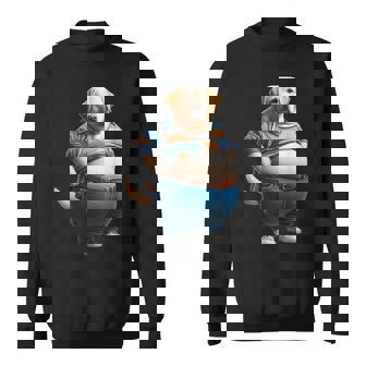 陽気なチャンキーラブラドールレトリバーtシャツ 太った犬愛好家向け スウェットシャツ - Kawaiitshirt