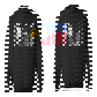 陽気なポギ タガログ語 ピノイ ステートメント フィリピン国旗 スウェットシャツ - Kawaiitshirt
