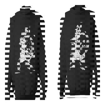 陽気な猫 太極拳ポーズ 格闘技 陰陽バランス スウェットシャツ - Kawaiitshirt