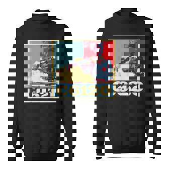 面白tシャツ 鉄道 蒸気機関車l おもしろ レトロ 鉄オタ メンズ グッズ ネタ おしゃれ 電車 スウェットシャツ - Kawaiitshirt