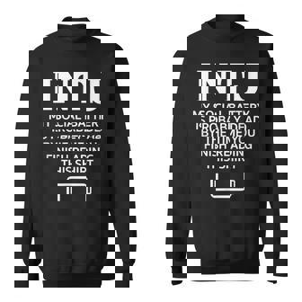 面白い Intj ソーシャルバッテリー 内向的 直感的 パーソナリティ スウェットシャツ - Kawaiitshirt