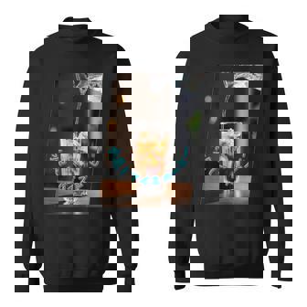 おもしろ 面白い コーヒー アイスコーヒー おもしろい 水 氷 グラス スウェットシャツ - Kawaiitshirt