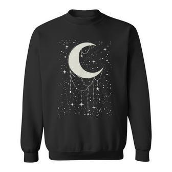 面白い 月 アート メンズ レディース キッズ 銀河 夜空 月 スウェットシャツ - Kawaiitshirt