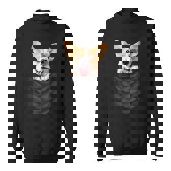 面白いtシャツ コーギー ポケット イヌ わんこ メンズ 犬好き グッズ おもしろ 面白い 服 ネタ スウェットシャツ - Kawaiitshirt